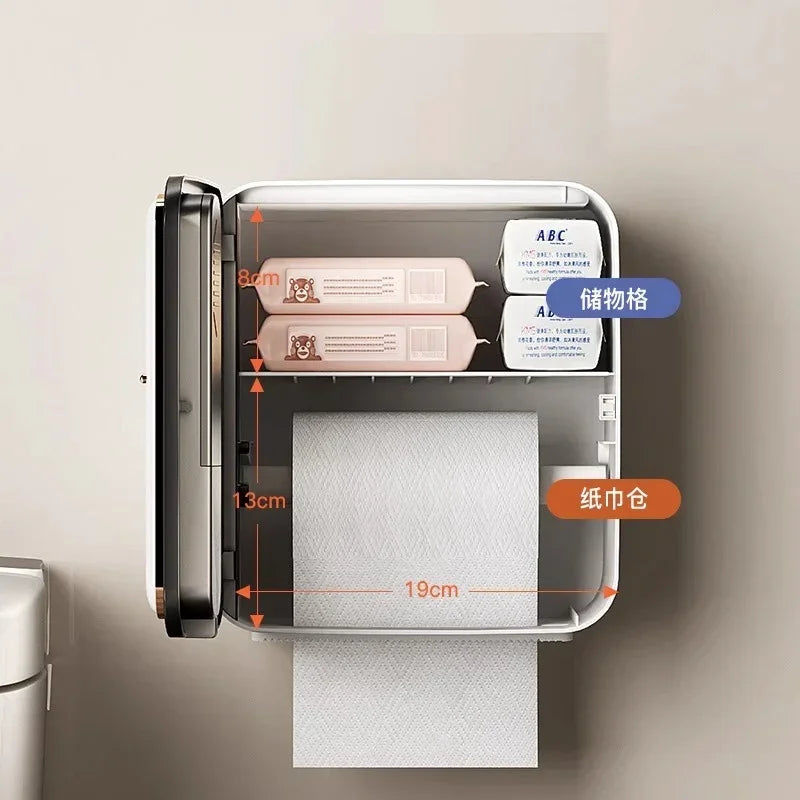 Toilet Paper Holder Intelligent Aromatherapy Toilet Tissue Box Toilet Paper Storage Rack Roll Up Paper Boxes Bathroom accessorie