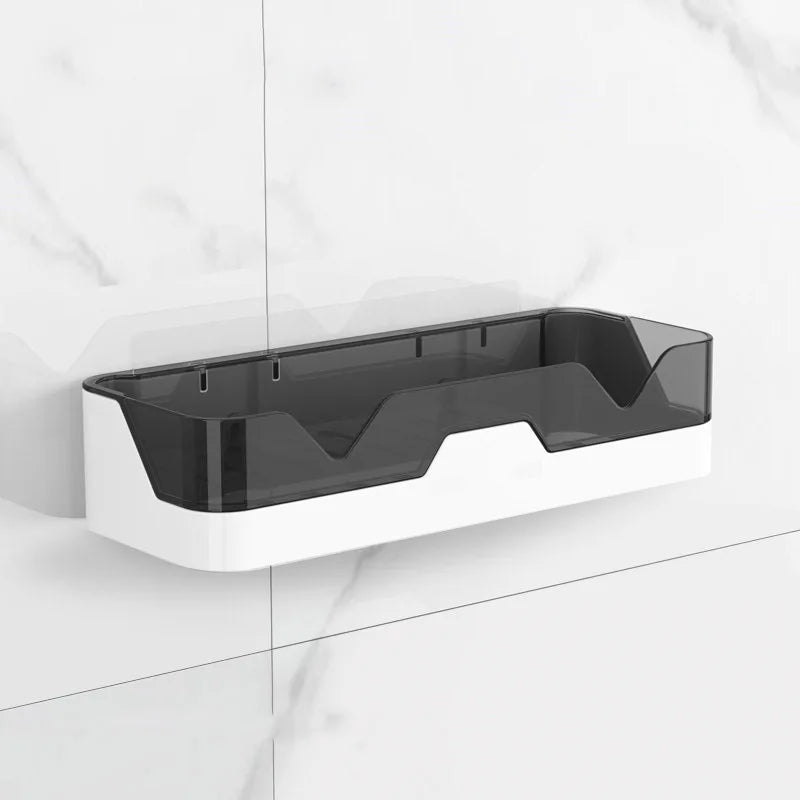 Bathroom Shelf Organizer No Drill Organizer Shower Storage Rack Wall Mount Plastics Toilet Shampoo Holder Bathroom Accessories