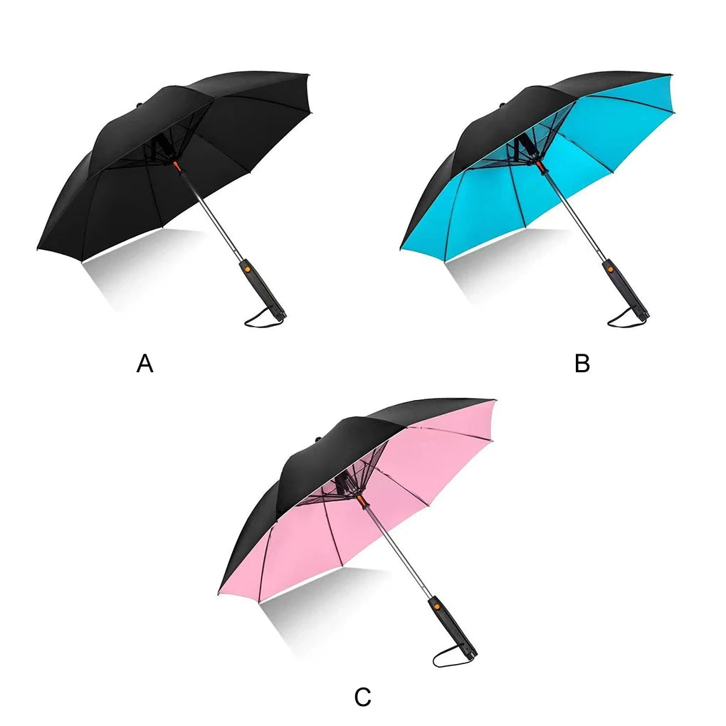 Umbrella With Fan USB Rechargeable Battery Portable Fan Umbrella With Mist Spray Umbrella For Summer Walking