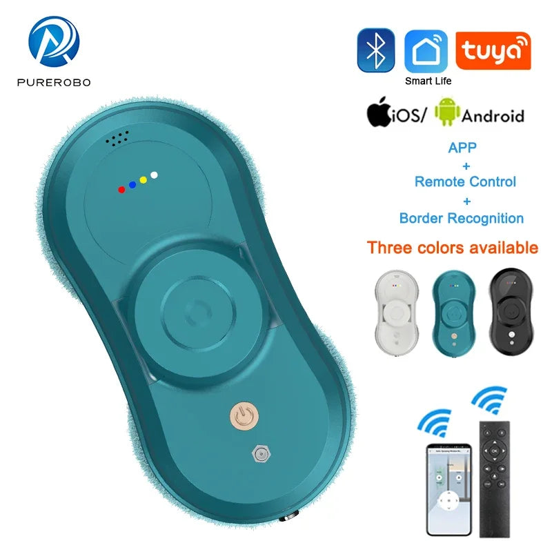 Purerobo W-R1 Window Cleaning Robot Smart APP Control Automatic Cleaning Glass  High Suction Power Electric Robot Vacuum Cleaner
