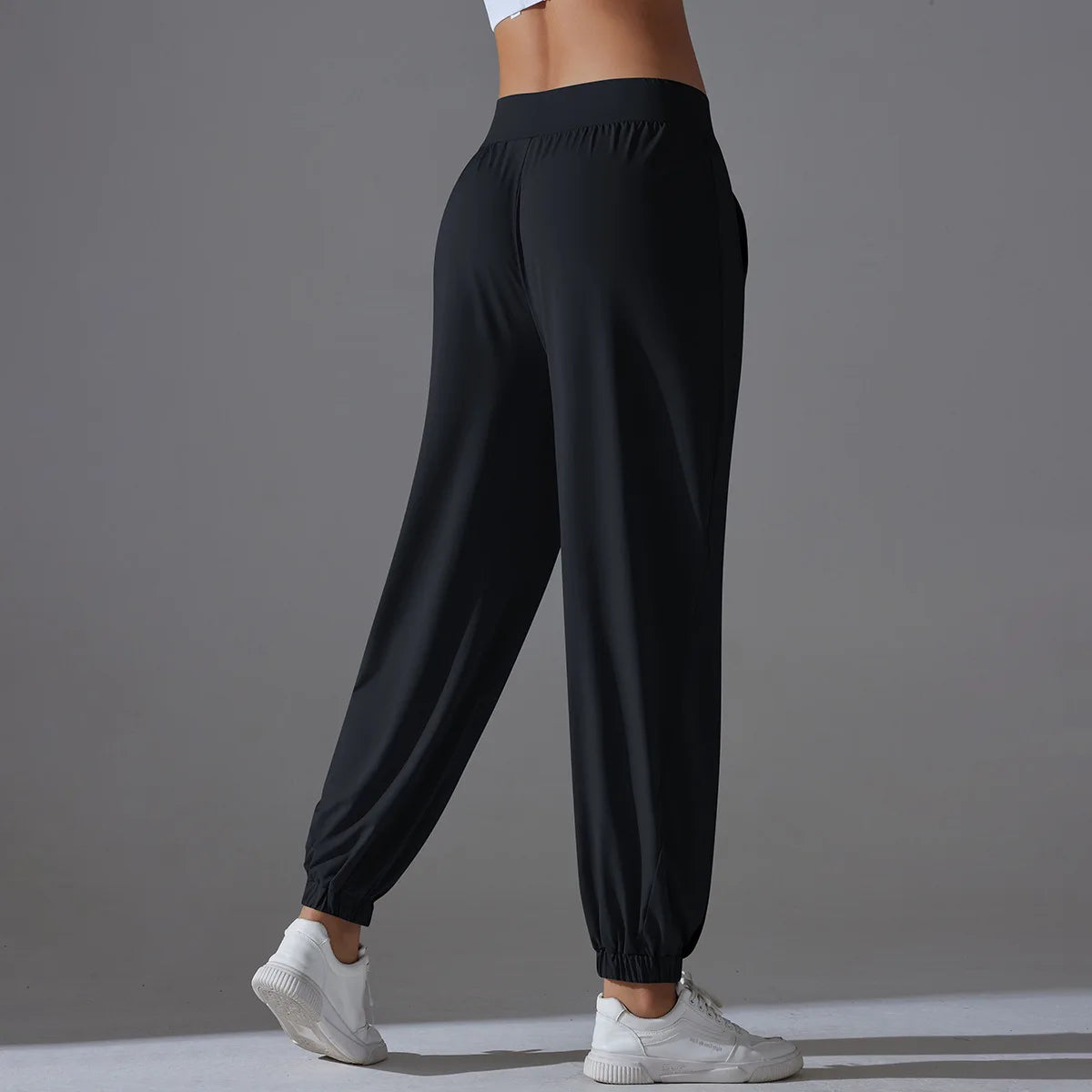 Cool Sunscreen Women's Yoga Pants Ice Silk Woman Clothing Thin Youthful Woman Clothes Casual Slim Loose Tie Foot Sports Pants