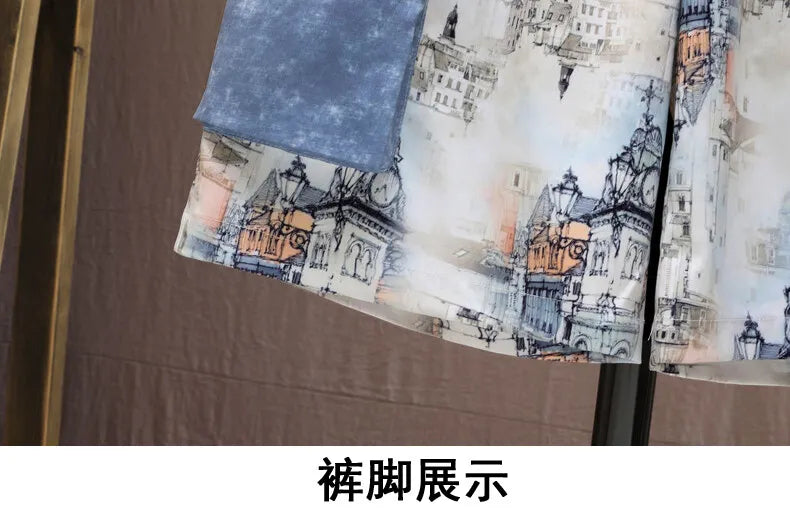 Shirts + shorts 2025 summer Sportswear Men's fashion short sleeve printing Sets Male shirts and shorts Casual Shirts Two Piece