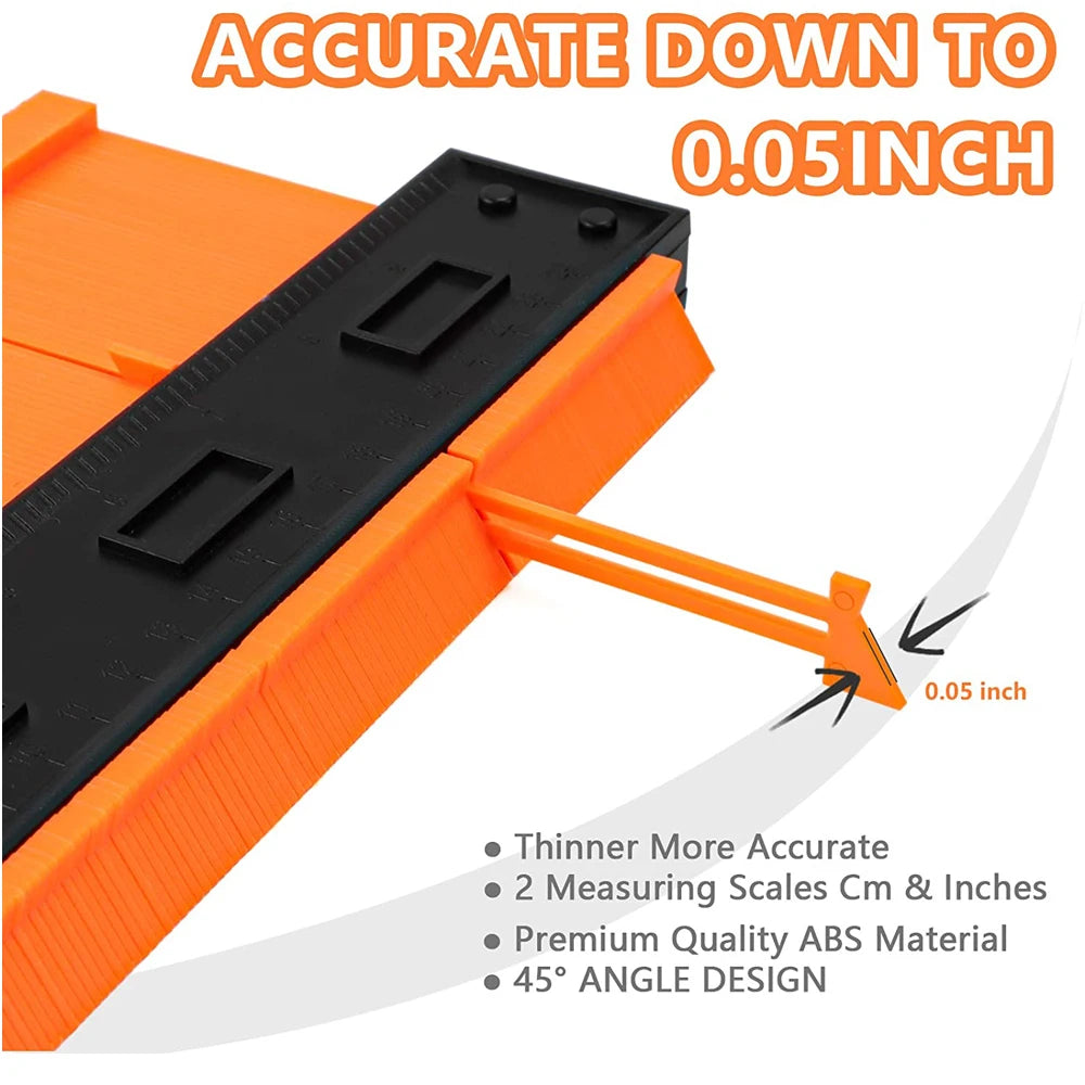 Contour Gauge Shaping Wood Measure Ruler Tiling Laminate Tiles Meethulp Gauge Irregular Shape Duplicator Wood Marking Tool