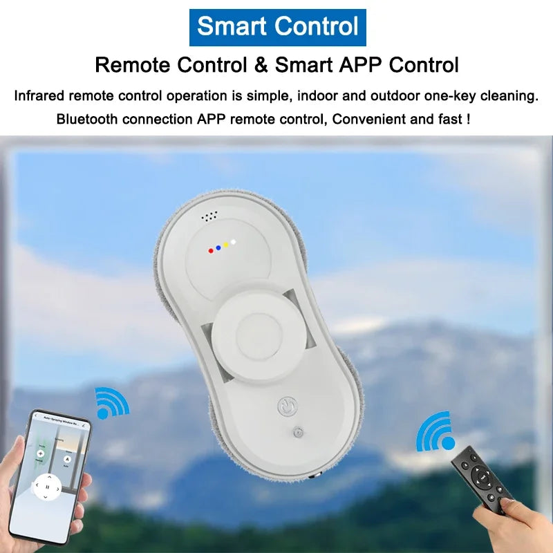 Purerobo W-R1 Window Cleaning Robot Smart APP Control Automatic Cleaning Glass  High Suction Power Electric Robot Vacuum Cleaner