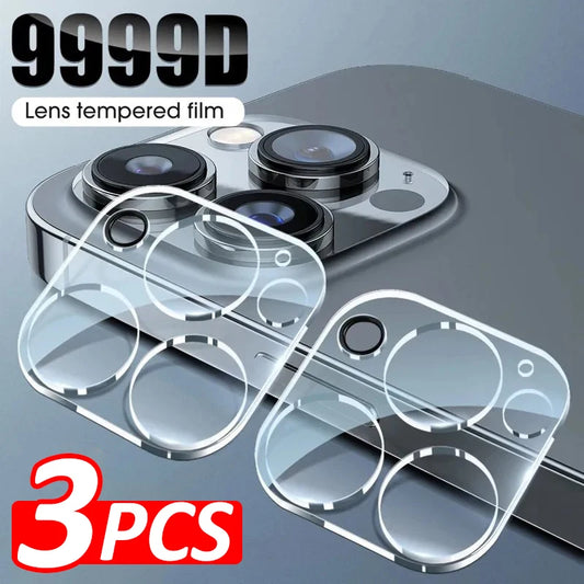 3pcs Camera Lens Protector For iPhone 16 15 14 13 12 11 Pro Max Lens Protective Glass For iPhone 14 15 16 Pro Max Tempered Glass