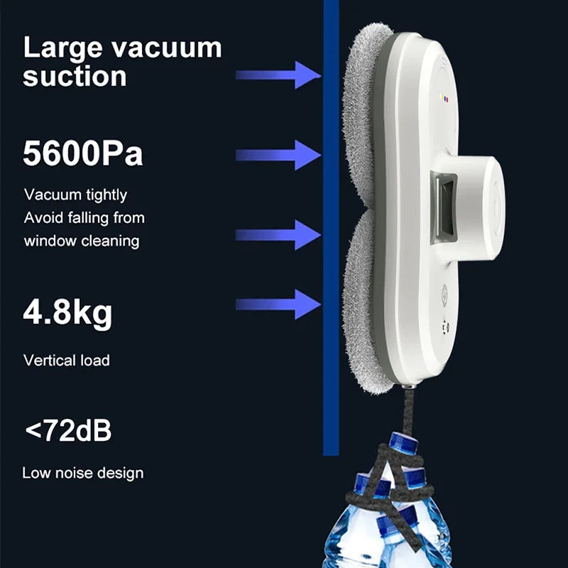 Purerobo W-R1 Window Cleaning Robot Smart APP Control Automatic Cleaning Glass  High Suction Power Electric Robot Vacuum Cleaner
