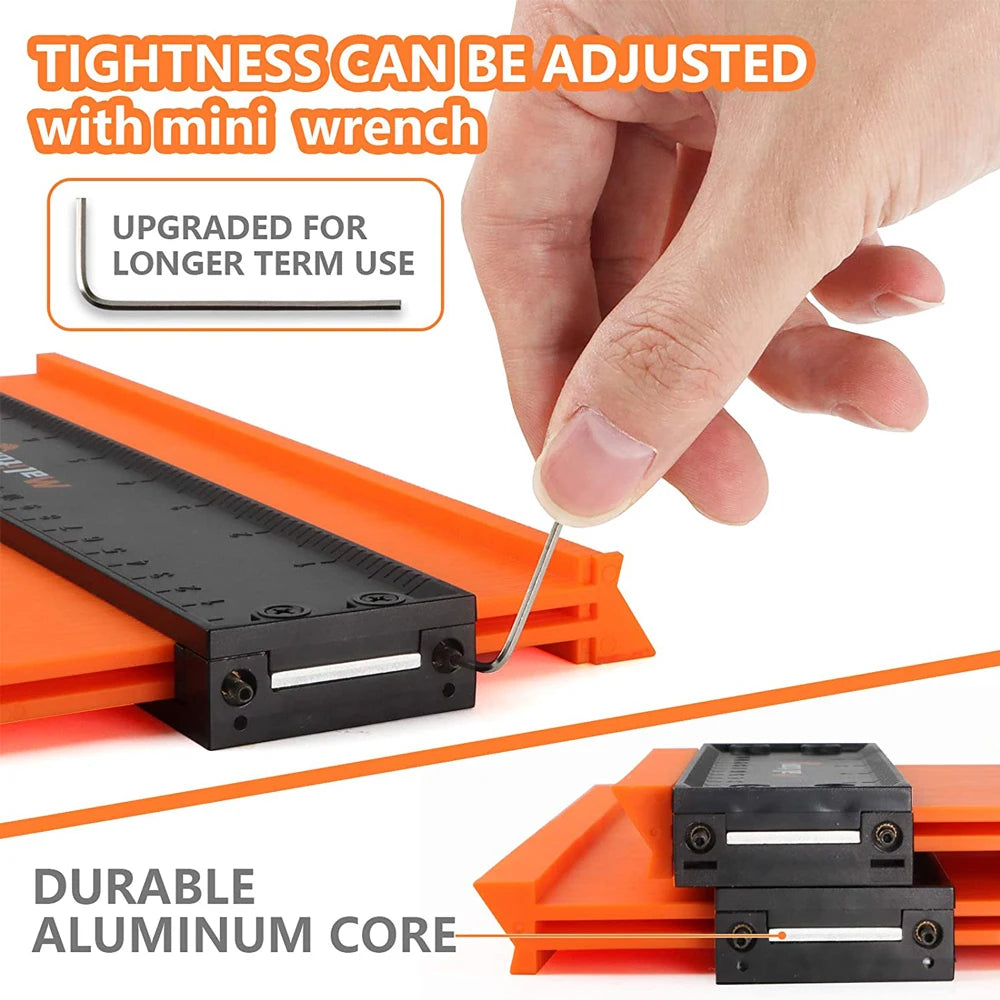 Contour Gauge Shaping Wood Measure Ruler Tiling Laminate Tiles Meethulp Gauge Irregular Shape Duplicator Wood Marking Tool