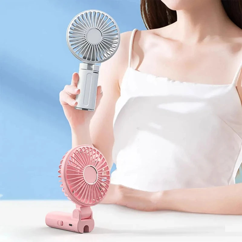 Umbrella Clip Fan 3-Speed Adjustment Portable Handheld Fan Rechargeable Summer Cooling Fan for Outdoor Umbrella