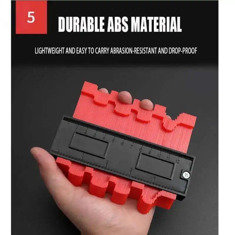 Contour Gauge Shaping Cutting Profile template Construction Woodworking Measuring instrument ceramic Tiling Tile Marking Cutting