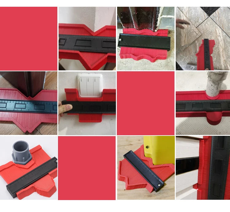 Shape Contour Gauge Duplicator Profile Measuring Tool Contour Duplication Gauge Contour Template Plastic Contour Copy Duplicator
