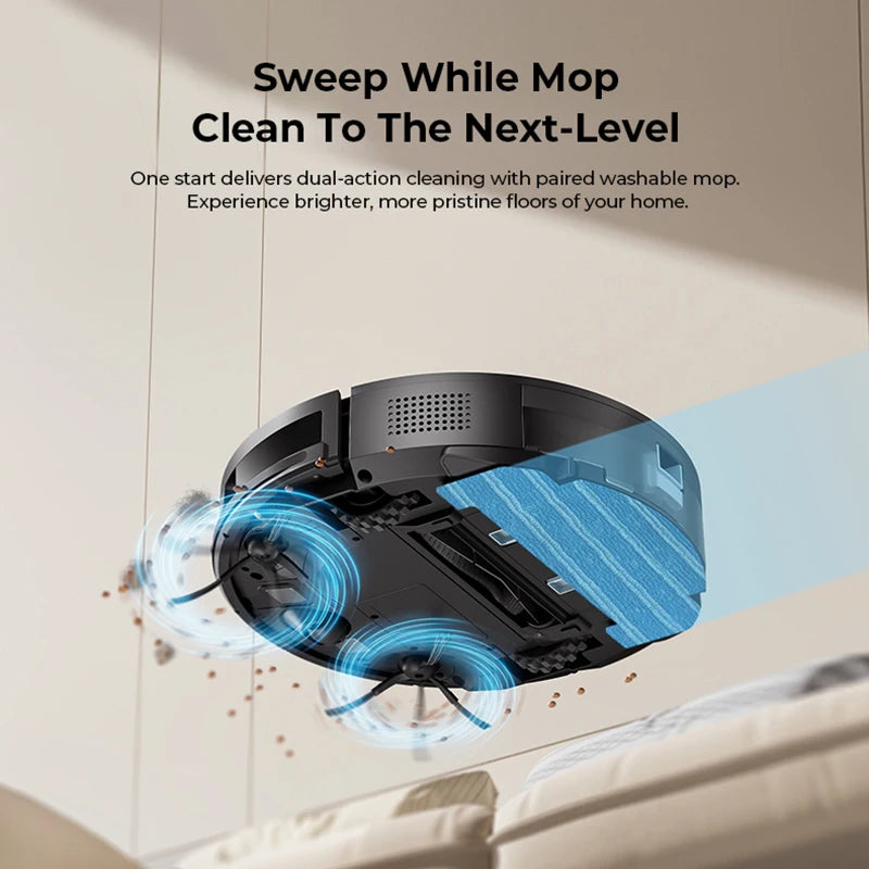 Redroad E3 Robot Vacuum Cleaner Auto Charging 2700Pa Power App Control Water Tank Wet Mopping  Electric Sweeper