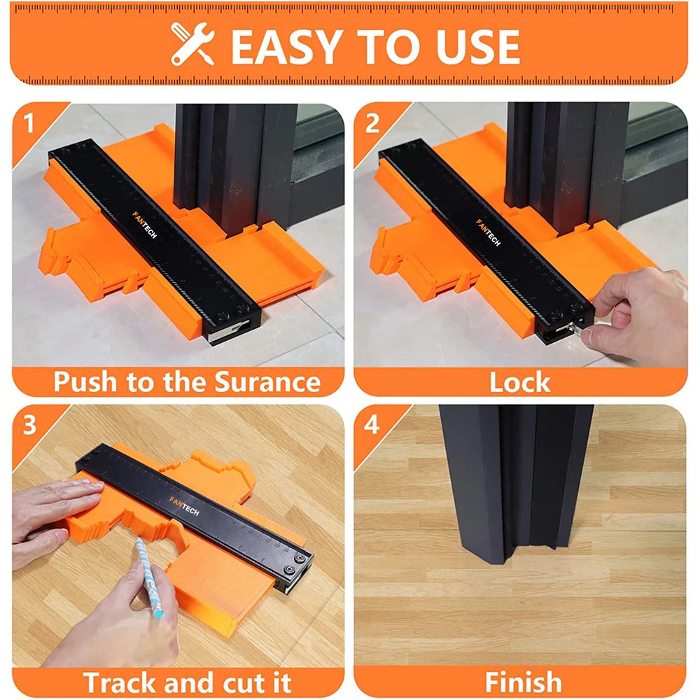 Contour Gauge Shaping Wood Measure Ruler Tiling Laminate Tiles Meethulp Gauge Irregular Shape Duplicator Wood Marking Tool