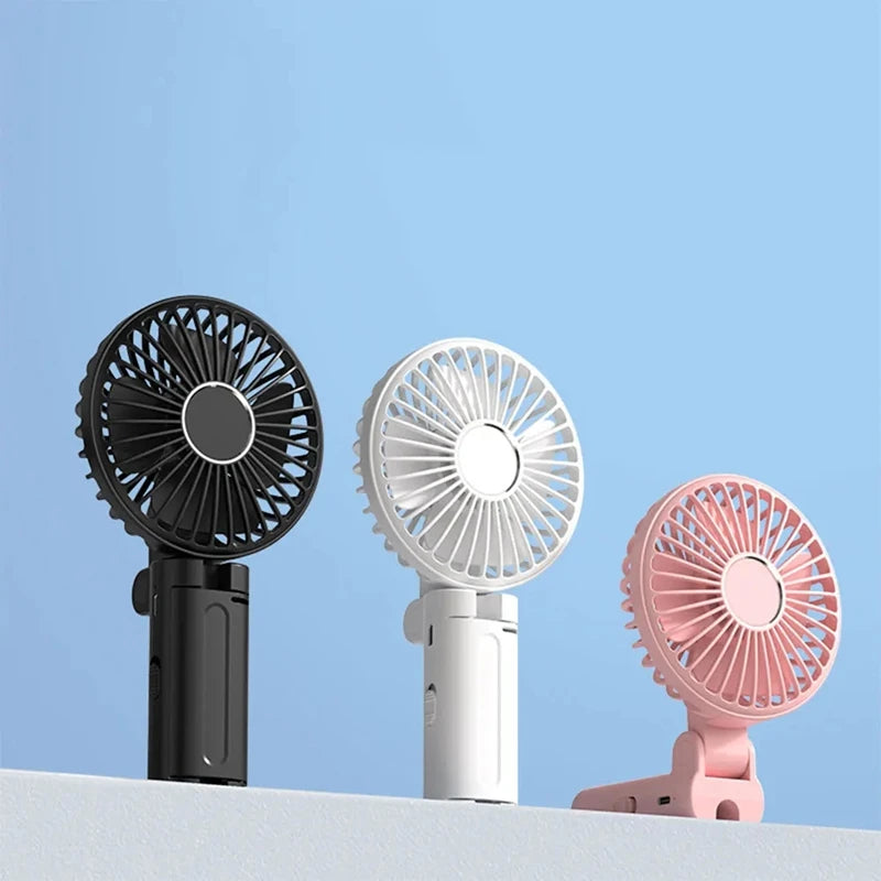 Umbrella Clip Fan 3-Speed Adjustment Portable Handheld Fan Rechargeable Summer Cooling Fan for Outdoor Umbrella