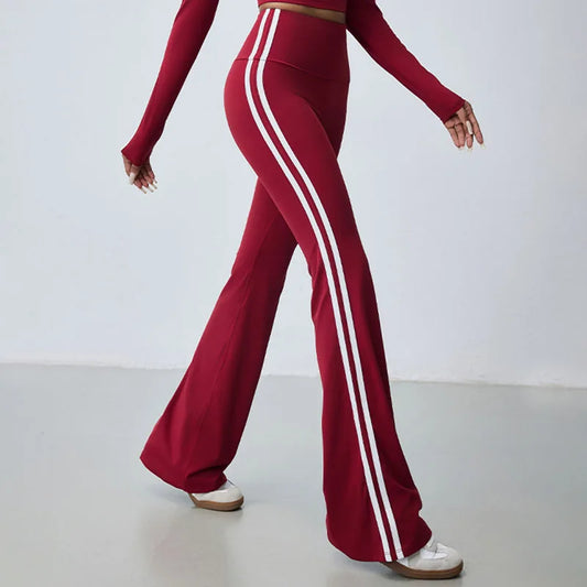 Yoga Leggings  Bell-bottomed Pant Women Push Up Fitness Outdoors Casual High Waist Sports Flared Pants