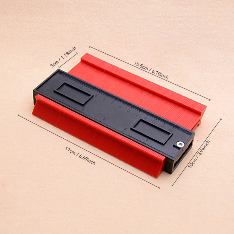 Contour Gauge, Shape Finder,Angle Finder Measuring Tool for Precise Reproduction of Irregular Shapes Perfect Fit and Easy Cuttin