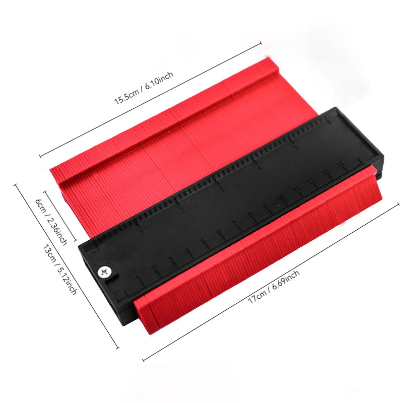 Contour Gauge, Shape Finder,Angle Finder Measuring Tool for Precise Reproduction of Irregular Shapes Perfect Fit and Easy Cuttin