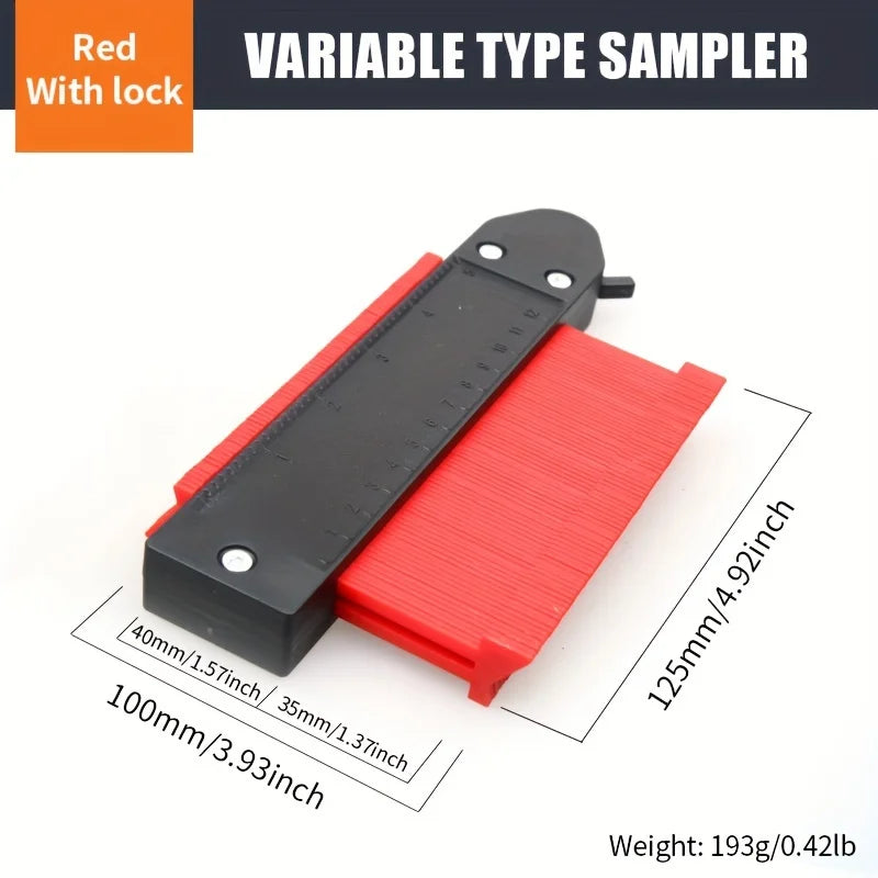 Shape Contour Gauge Duplicator Profile Measuring Angle Ruler Thickness Gauge Contour Template Copy Duplicator Woodworking Tools