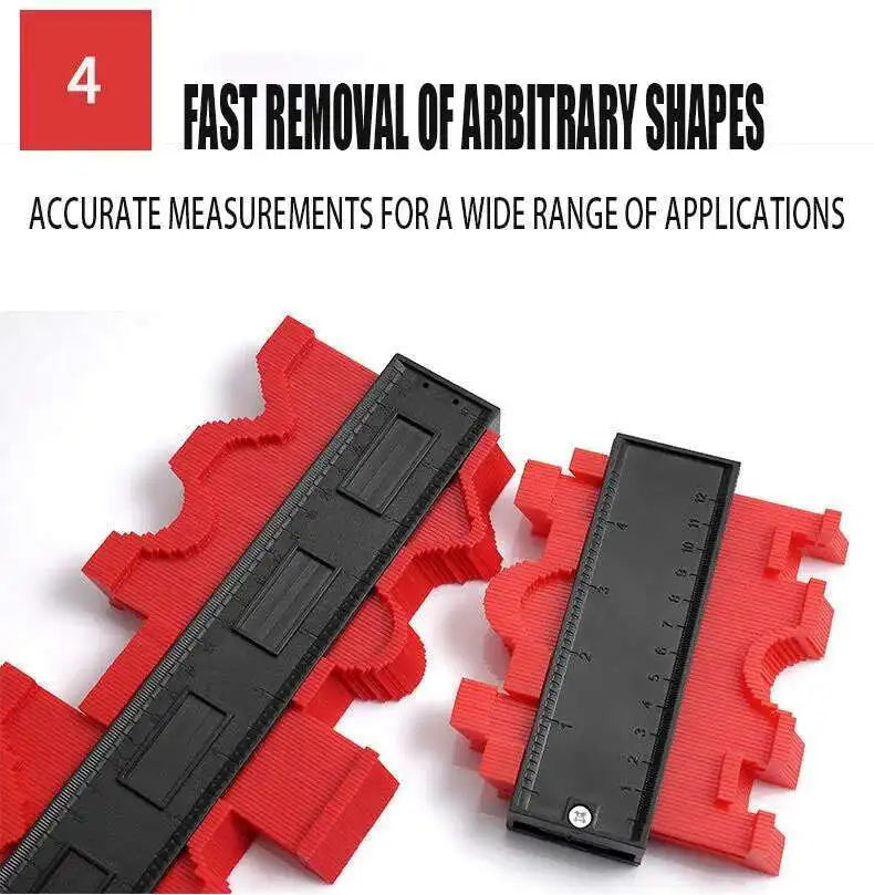 Contour Gauge Shaping Cutting Profile template Construction Woodworking Measuring instrument ceramic Tiling Tile Marking Cutting