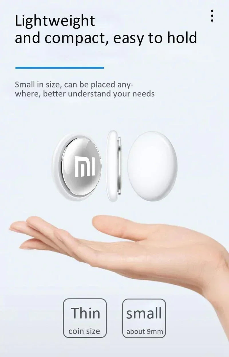 Xiaomi Mini GPS Tracker System For FindMy App Airtag Smart Bluetooth Locator Child Finder Bag Anti-Loss Pet Collar With Tracker