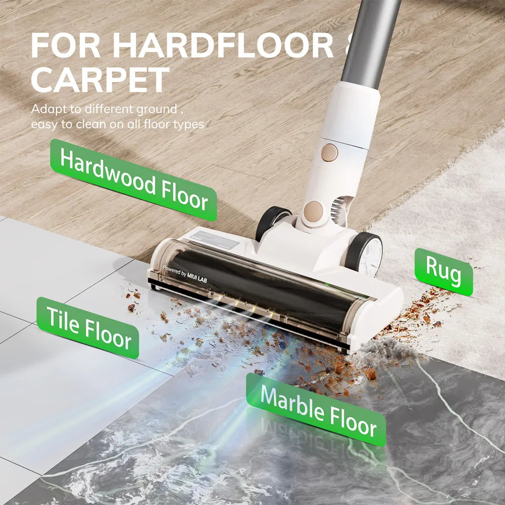 Cordless Vacuum Cleaner Hard Floor Carpets Pet Hair  Dual Motor Vacuum Cleaner Cleaning Machine Removable Battery