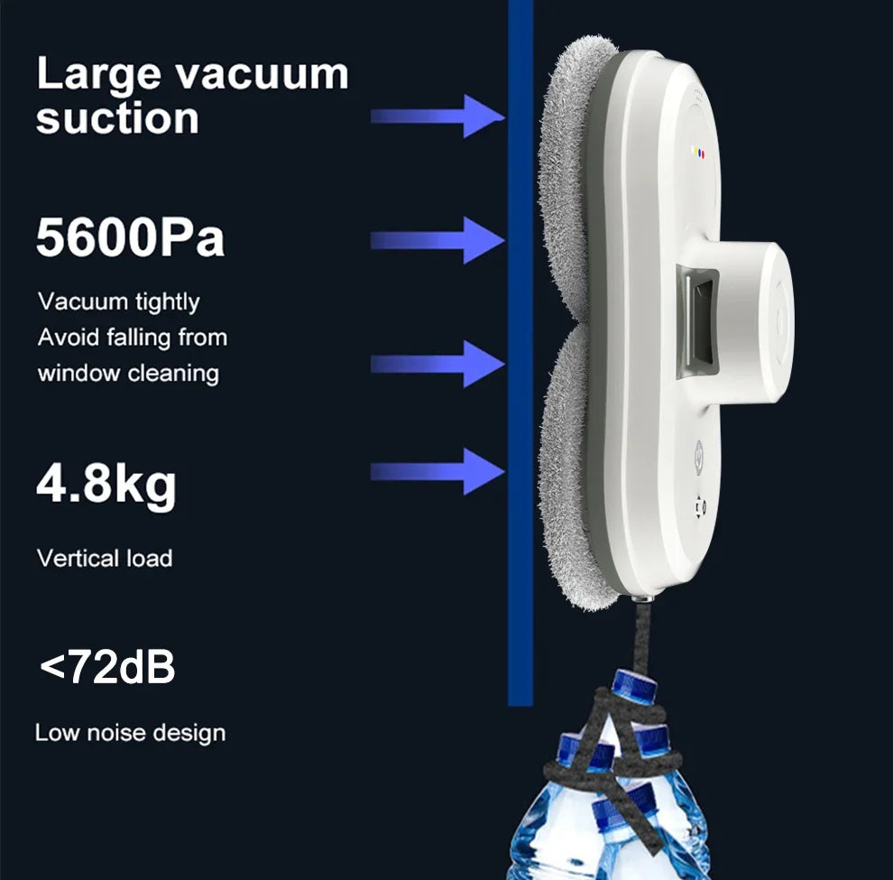 Purerobo W-R1 Window Cleaning Robot Smart APP Control Automatic Cleaning Glass  High Suction Power Electric Robot Vacuum Cleaner