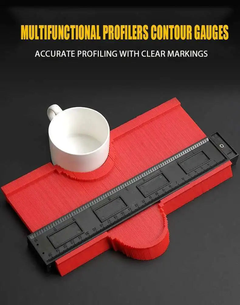Contour Gauge Shaping Cutting Profile template Construction Woodworking Measuring instrument ceramic Tiling Tile Marking Cutting