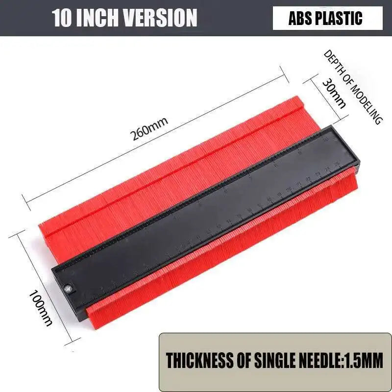Contour Gauge Shaping Cutting Profile template Construction Woodworking Measuring instrument ceramic Tiling Tile Marking Cutting