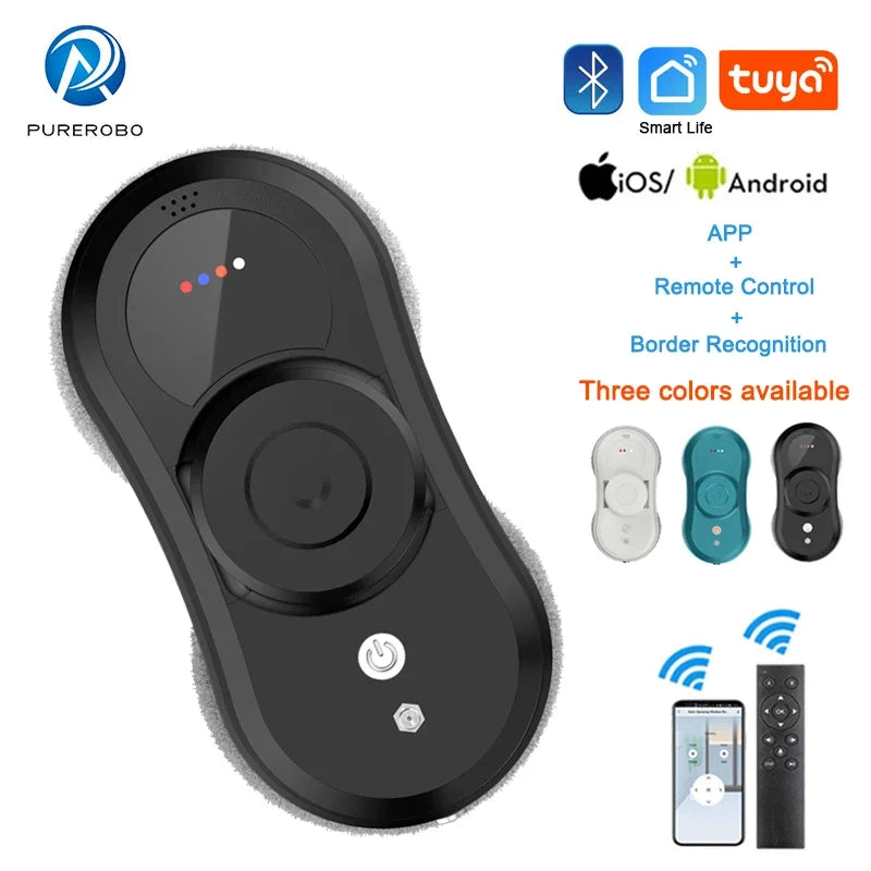Purerobo W-R1 Window Cleaning Robot Smart APP Control Automatic Cleaning Glass  High Suction Power Electric Robot Vacuum Cleaner