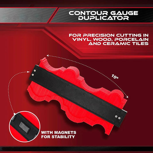 Contour Gauge, Shape Finder,Angle Finder Measuring Tool for Precise Reproduction of Irregular Shapes Perfect Fit and Easy Cuttin