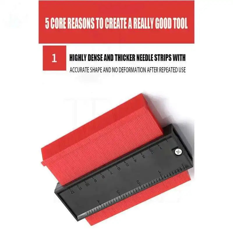 Contour Gauge Shaping Cutting Profile template Construction Woodworking Measuring instrument ceramic Tiling Tile Marking Cutting