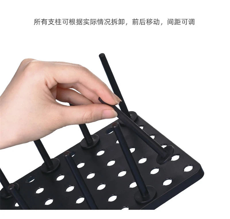 Kitchen Organizer Dish Drying Rack Telescopic Plate Bowl Stand Storage Drawer Adjustable Holder Drain Shelf Home Accessories
