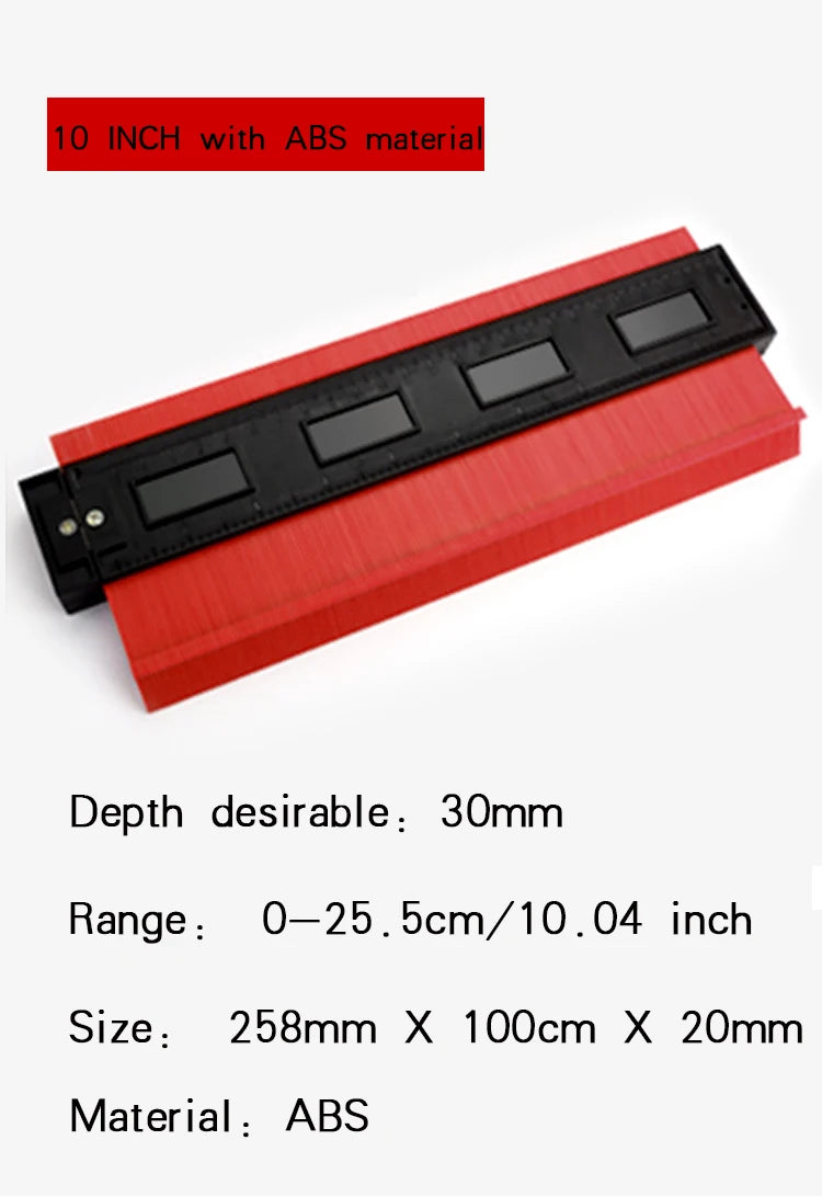 Shape Contour Gauge Duplicator Profile Measuring Tool Contour Duplication Gauge Contour Template Plastic Contour Copy Duplicator