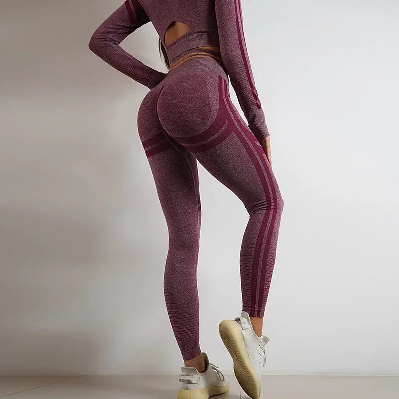 Seamless Yoga Pants Leggings Sports Fitness High Waist Peach Hip-lifting Skinny Running Trousers Workout Gym Leggings for Women
