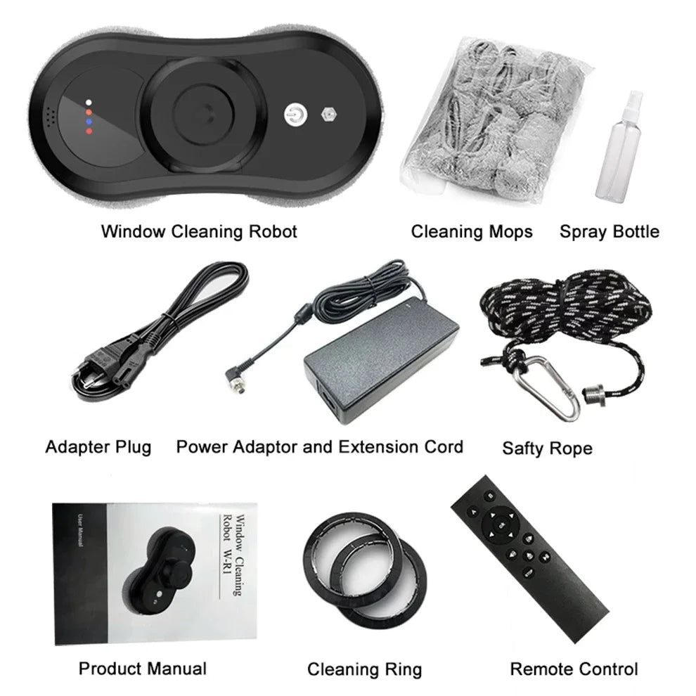 Purerobo W-R1 Window Cleaning Robot Smart APP Control Automatic Cleaning Glass  High Suction Power Electric Robot Vacuum Cleaner