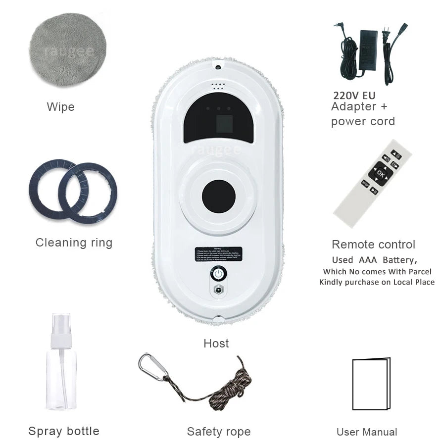 Window Cleaner Robot Glass Window Cleaning Robot Electric Windows Robot Cleaner Smart Robotic Window Cleaner with Remote Control
