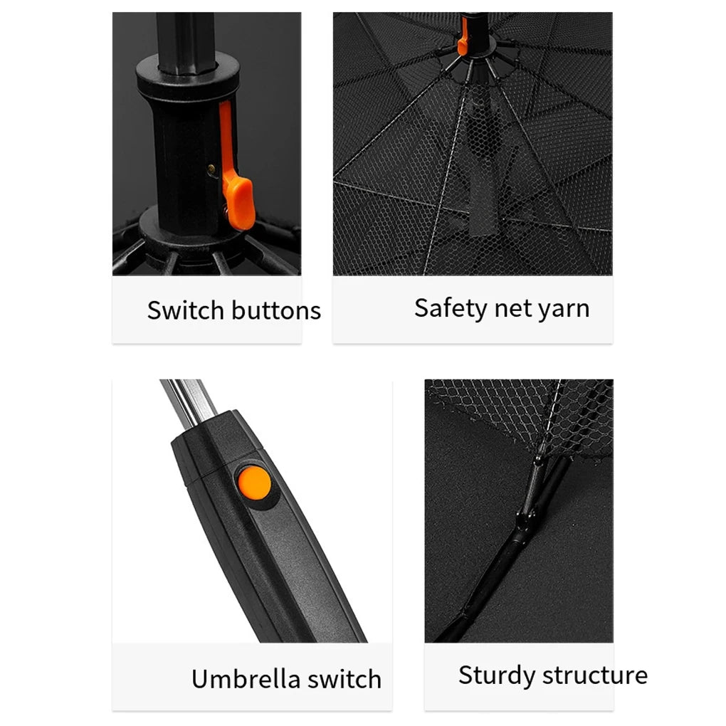Umbrella With Fan USB Rechargeable Battery Portable Fan Umbrella With Mist Spray Umbrella For Summer Walking