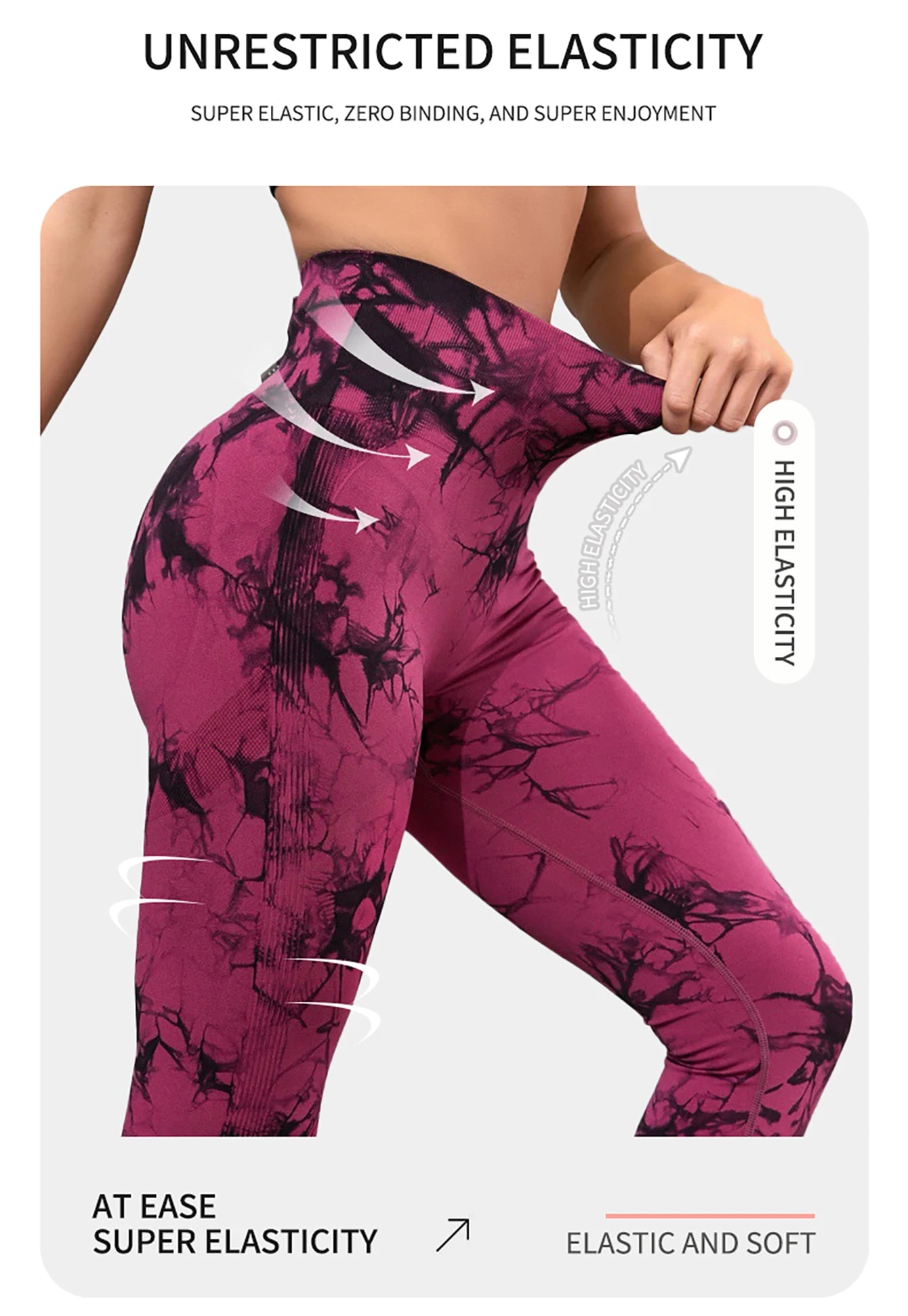 Tie Dyed Yoga Pants Women's Sports Pants Running Sports Fitness Pants High Waist Peach Hip Underpants 2024 New Tight Yoga Pants