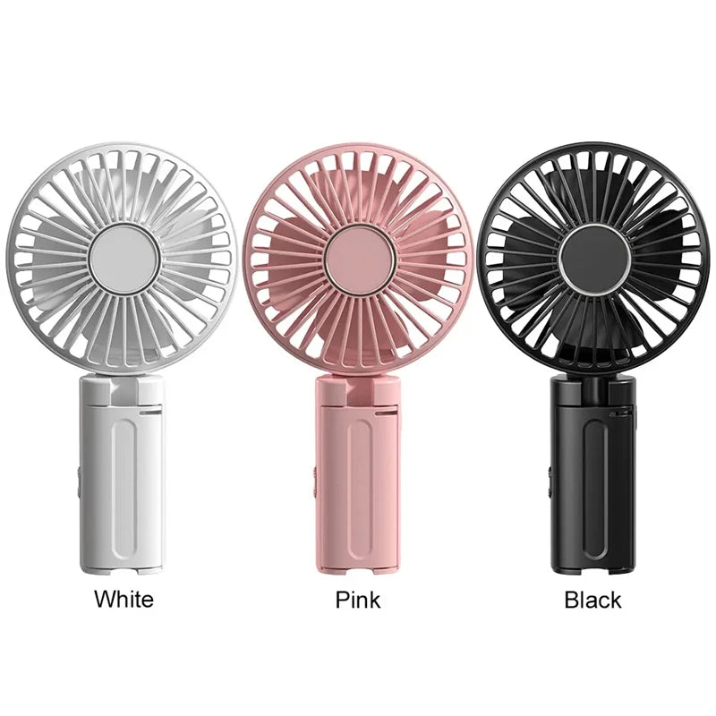 Umbrella Clip Fan 3-Speed Adjustment Portable Handheld Fan Rechargeable Summer Cooling Fan for Outdoor Umbrella