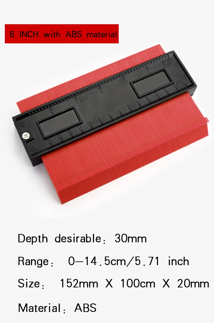 Shape Contour Gauge Duplicator Profile Measuring Tool Contour Duplication Gauge Contour Template Plastic Contour Copy Duplicator
