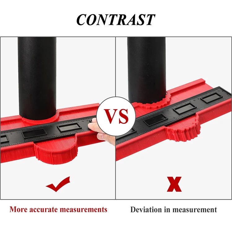 Shape Contour Gauge Duplicator Profile Measuring Tool Contour Duplication Gauge Contour Template Plastic Contour Copy Duplicator